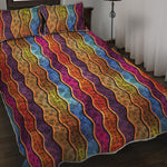 Afro Ethnic Inspired Print Quilt Bed Set