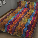 Afro Ethnic Inspired Print Quilt Bed Set