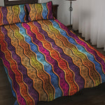 Afro Ethnic Inspired Print Quilt Bed Set