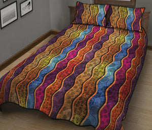 Afro Ethnic Inspired Print Quilt Bed Set