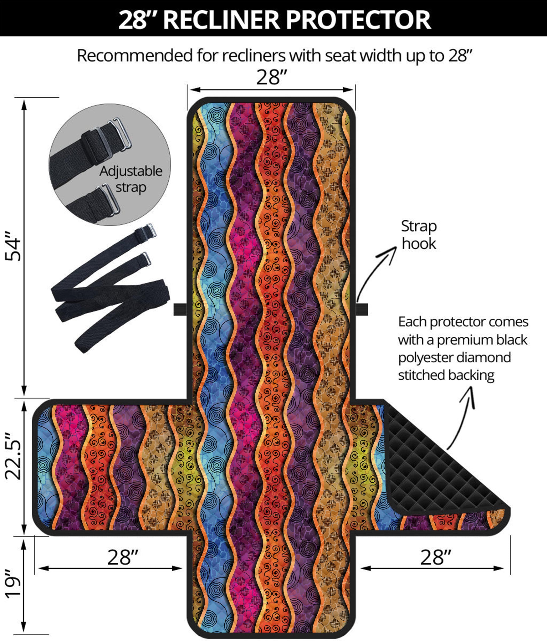 Afro Ethnic Inspired Print Recliner Protector