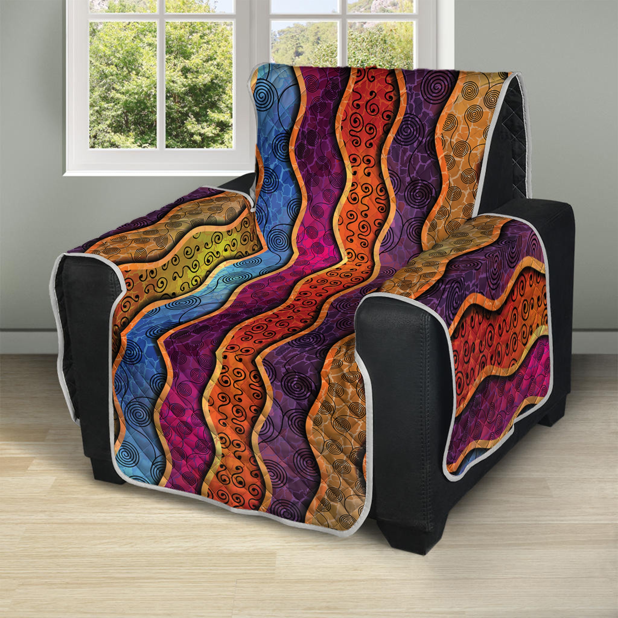 Afro Ethnic Inspired Print Recliner Protector