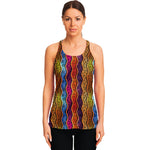 Afro Ethnic Inspired Print Women's Racerback Tank Top