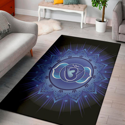 Ajna Chakra Mandala Print Area Rug