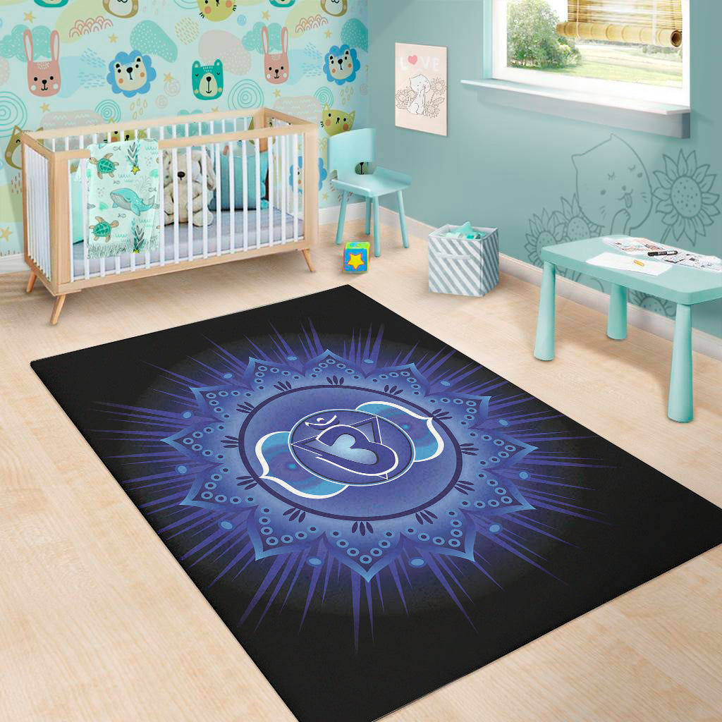 Ajna Chakra Mandala Print Area Rug