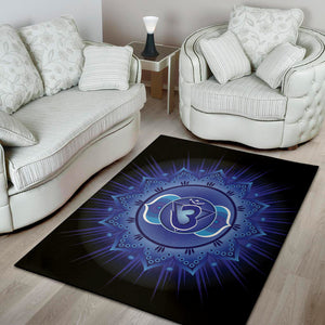 Ajna Chakra Mandala Print Area Rug