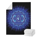 Ajna Chakra Mandala Print Blanket
