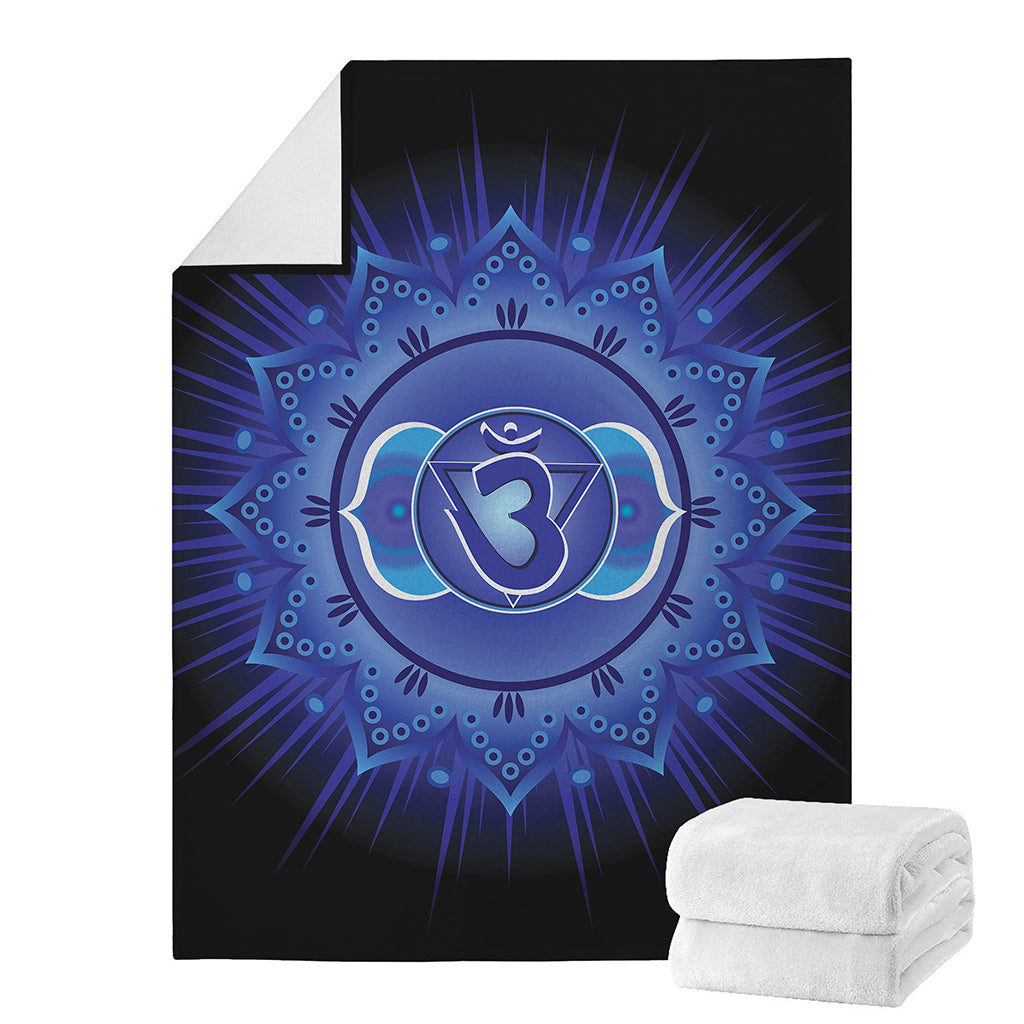 Ajna Chakra Mandala Print Blanket