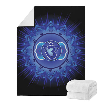 Ajna Chakra Mandala Print Blanket