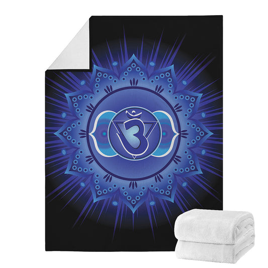 Ajna Chakra Mandala Print Blanket