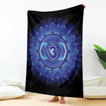 Ajna Chakra Mandala Print Blanket