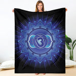 Ajna Chakra Mandala Print Blanket