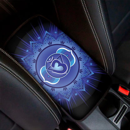Ajna Chakra Mandala Print Car Center Console Cover