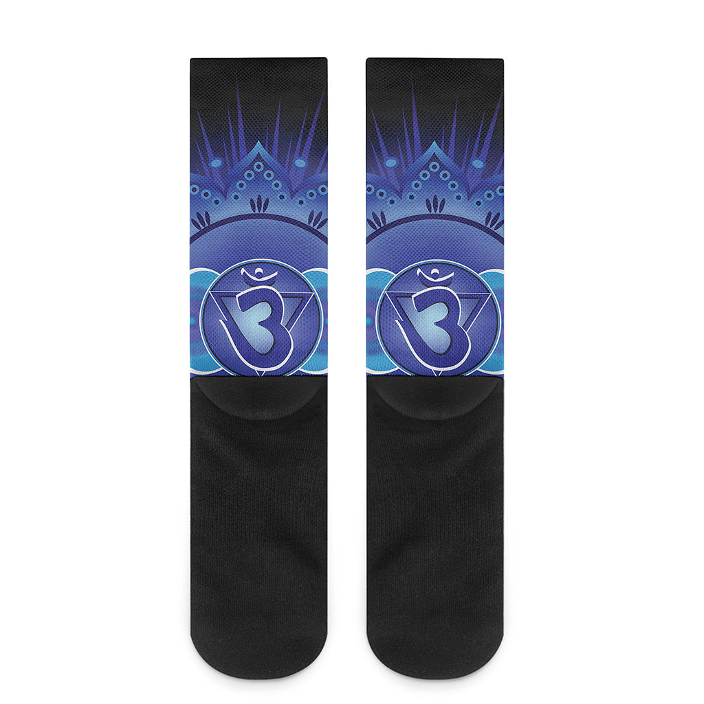 Ajna Chakra Mandala Print Crew Socks