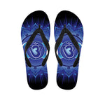 Ajna Chakra Mandala Print Flip Flops