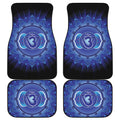 Ajna Chakra Mandala Print Front and Back Car Floor Mats