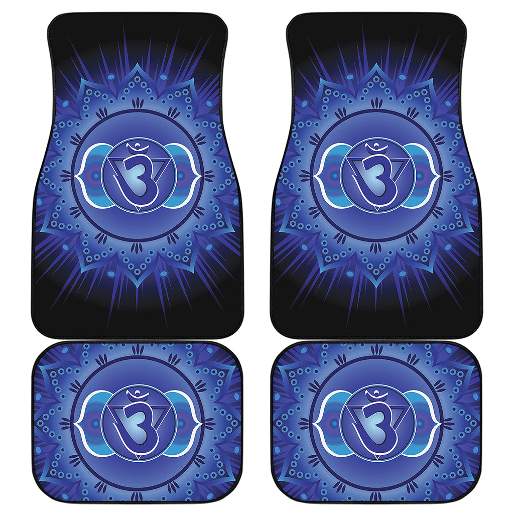 Ajna Chakra Mandala Print Front and Back Car Floor Mats