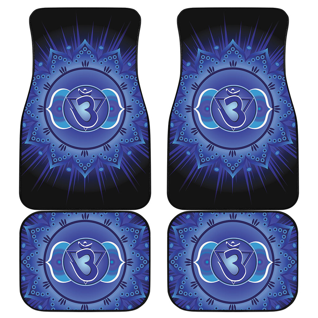 Ajna Chakra Mandala Print Front and Back Car Floor Mats