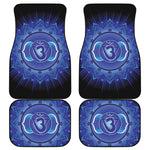 Ajna Chakra Mandala Print Front and Back Car Floor Mats