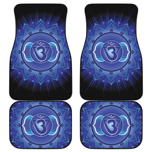 Ajna Chakra Mandala Print Front and Back Car Floor Mats