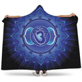 Ajna Chakra Mandala Print Hooded Blanket