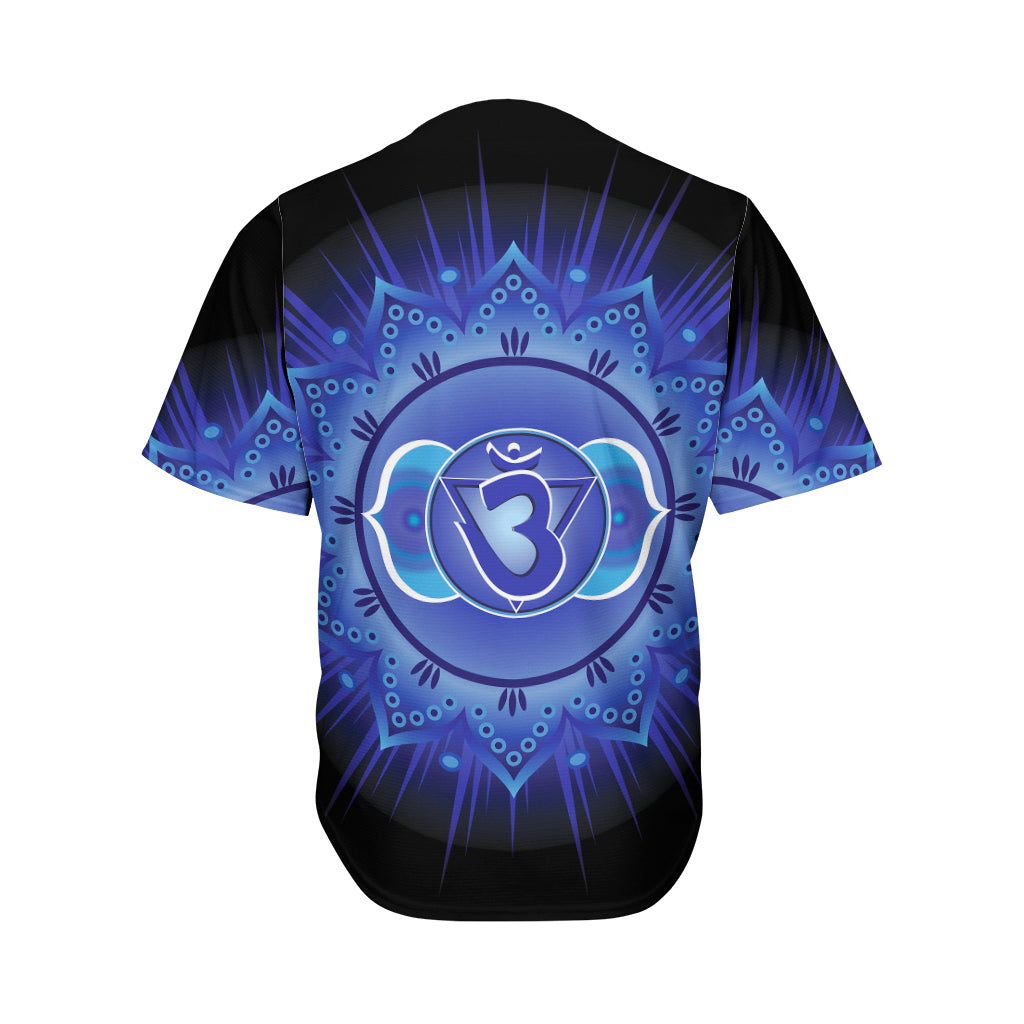 Ajna Chakra Mandala Print Men's Baseball Jersey