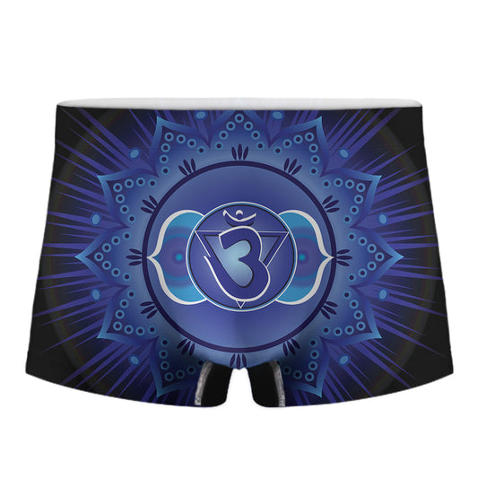 Ajna Chakra Mandala Print Men's Boxer Briefs