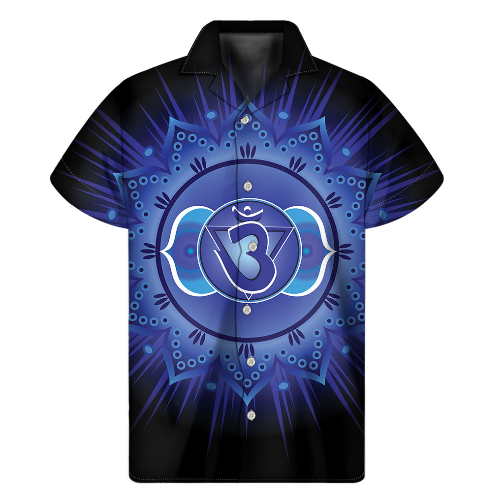Ajna Chakra Mandala Print Men's Short Sleeve Shirt