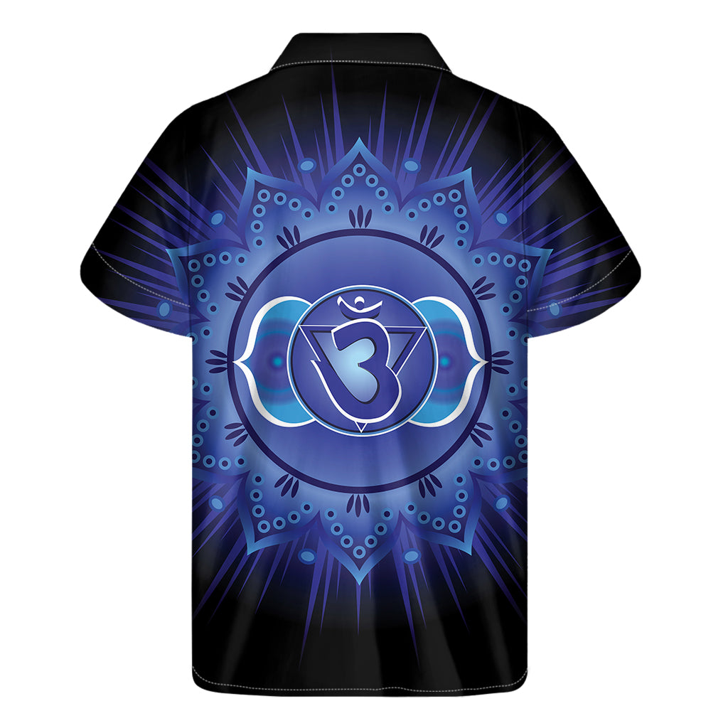 Ajna Chakra Mandala Print Men's Short Sleeve Shirt