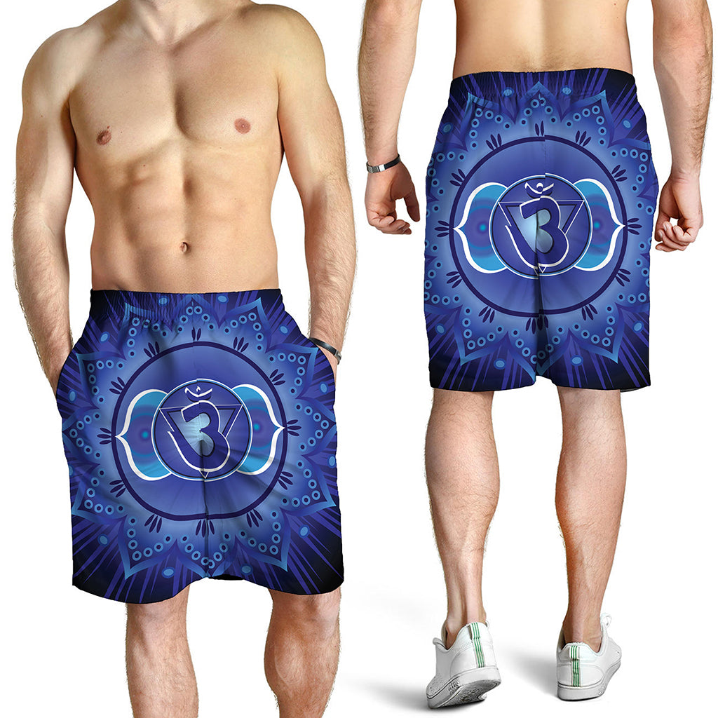 Ajna Chakra Mandala Print Men's Shorts