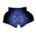 Ajna Chakra Mandala Print Muay Thai Boxing Shorts