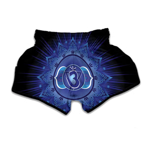 Ajna Chakra Mandala Print Muay Thai Boxing Shorts