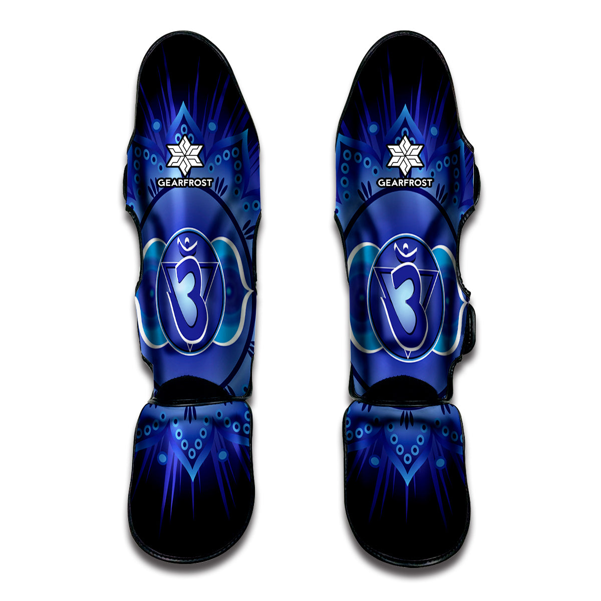 Ajna Chakra Mandala Print Muay Thai Shin Guard