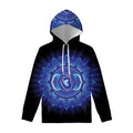 Ajna Chakra Mandala Print Pullover Hoodie