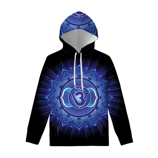 Ajna Chakra Mandala Print Pullover Hoodie