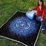 Ajna Chakra Mandala Print Quilt
