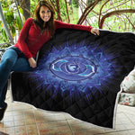 Ajna Chakra Mandala Print Quilt