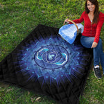 Ajna Chakra Mandala Print Quilt