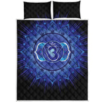 Ajna Chakra Mandala Print Quilt Bed Set