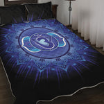 Ajna Chakra Mandala Print Quilt Bed Set