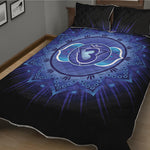 Ajna Chakra Mandala Print Quilt Bed Set