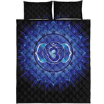 Ajna Chakra Mandala Print Quilt Bed Set