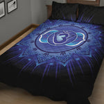 Ajna Chakra Mandala Print Quilt Bed Set