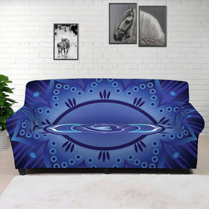 Ajna Chakra Mandala Print Sofa Cover