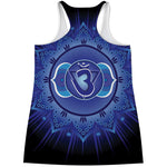 Ajna Chakra Mandala Print Women's Racerback Tank Top