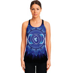 Ajna Chakra Mandala Print Women's Racerback Tank Top