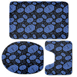 Ajna Chakra Pattern Print 3 Piece Bath Mat Set