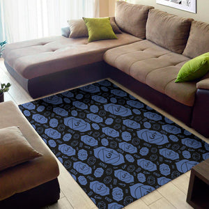 Ajna Chakra Pattern Print Area Rug