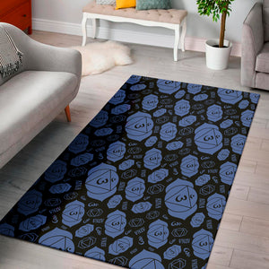 Ajna Chakra Pattern Print Area Rug