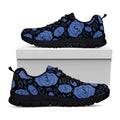 Ajna Chakra Pattern Print Black Running Shoes